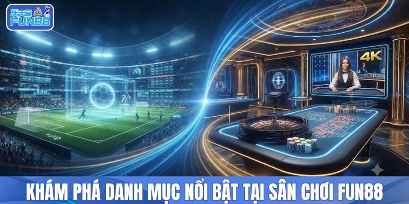 Khám phá danh mục nổi bật tại sân chơi FUN88