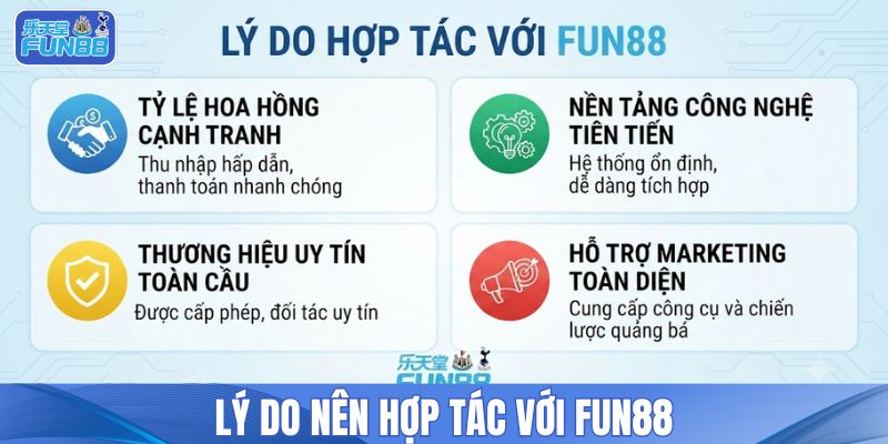 Lý do nên hợp tác với Fun88